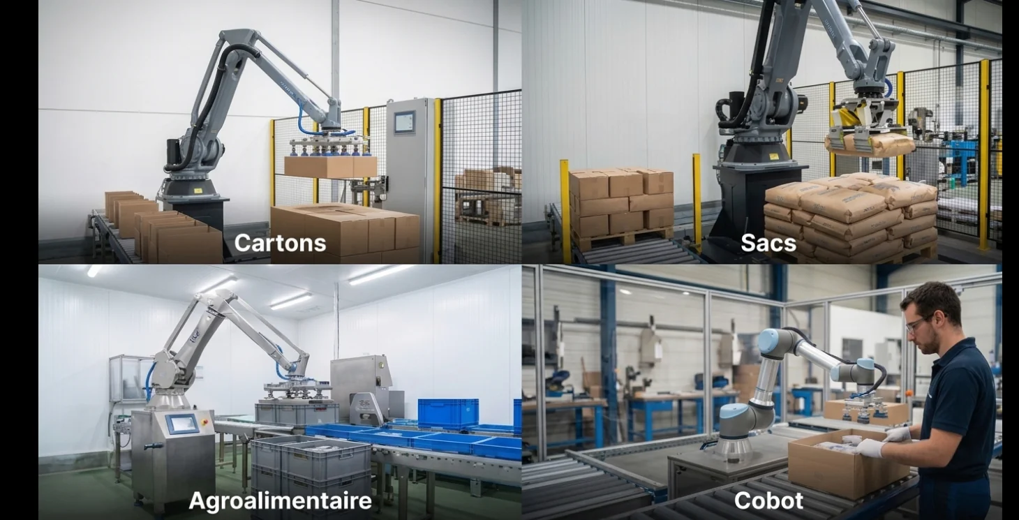 Solutions de palettisation automatique par secteur industriel